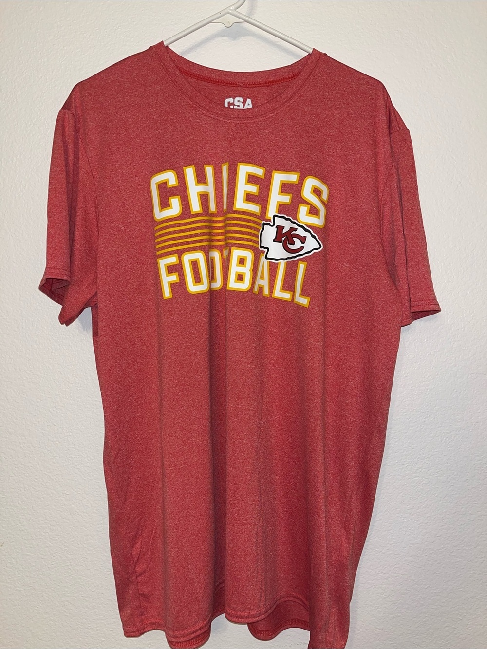 NFL Red CSA Team Apparel V-Neck Shirt